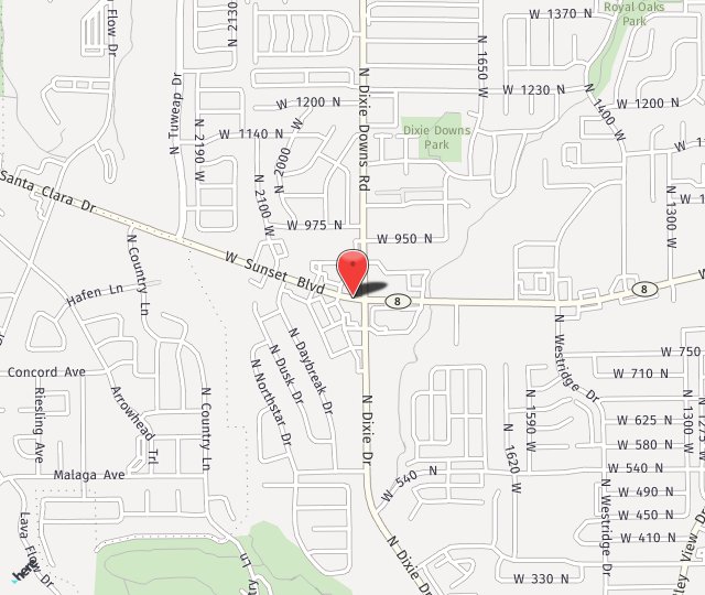 Location Map: 1930 W Sunset Blvd St. George, UT 84770