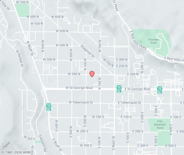 Location Map: 161 W 200 N, Suite 200 St. George, Utah 84770