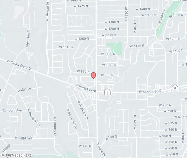 Location Map: 1930 W Sunset Blvd, Suite 106 St. George, Utah 84770